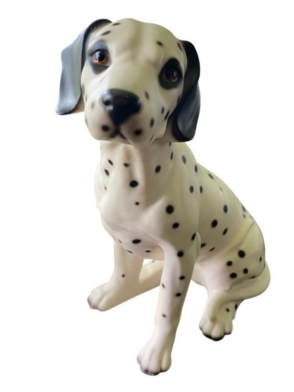 Vintage Dalmatian Dog Ceramic Porcelain Figurine Statue Large 10” Made In Japan